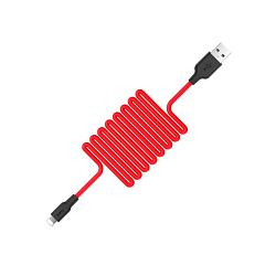 Кабель USB <--> Lightning  1.0м HOCO X21 белый, чёрная вставка, мятая упаковка