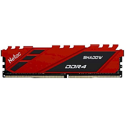 Оперативная память DDR4  8Gb NETAC Shadow 3600MHz CL18 1.35V / NTSDD4P36SP-08R / Rad / with radiator