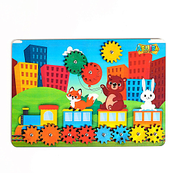 Бизиборд шестеренки «Паровозик» 6032752