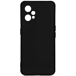 Силиконовый чехол DF для Realme 9 Pro Plus DF rmOriginal-21 (black) с микрофиброй
