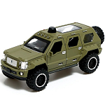 Джип металлический «Армия», 1:24, открываются двери, капот, багажник, инерция, цвет зелёный