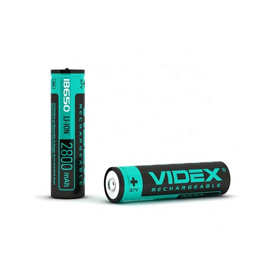 Аккумулятор VIDEX 18650 2800mAh bulk50 без защиты (1/50/600)