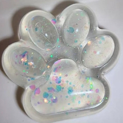 Антистресс таба сквиш кошачья лапка блестки МИКС