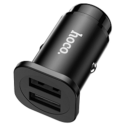 Авто ЗУ 2USB 4.8A HOCO NZ4, Wise, серый