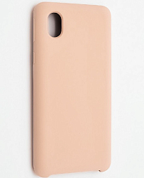 Силиконовый чехол SILICONE CASE для Samsung Galaxy A01 Core (Бежевый)
