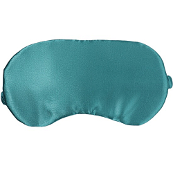 Маска для сна «ШЁЛК», 19 × 10 см, резинка одинарная, цвет изумрудный