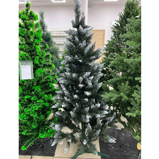 Ель искусственная белые кончики 180 см