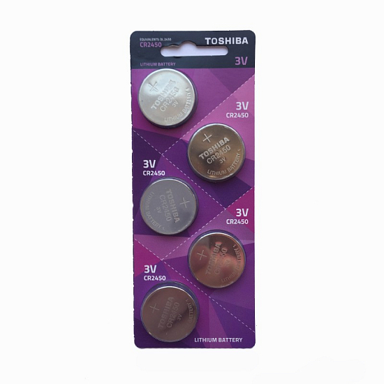 Элемент питания TOSHIBA CR2450 BL-5 (5/100/8000)