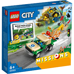 Конструктор LEGO City 60353 Миссии по спасению диких животных