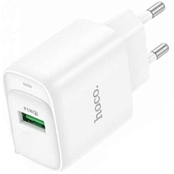 Сетевое ЗУ 1USB HOCO C140A белый, QC3.0