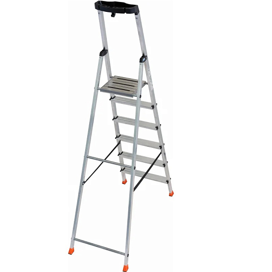 Стремянка KRAUSE SAFETY 6 ступеней  раб. высота 3,27 м