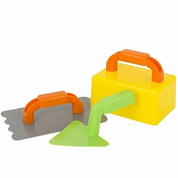 Песочный набор "Строитель" 3 пр. (в сетке) У996