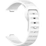 Ребристый силиконовый ремешок для Huawei Watch Fit 3/4/4 Pro, белый