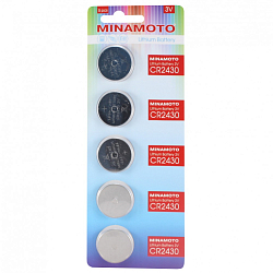 Элемент питания MINAMOTO CR2430 BL-5 (5/100/3000)