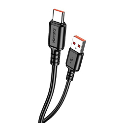 Кабель USB <--> Type-C  1.0м Kakusiga KSC-982 черный