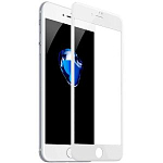Противоударное стекло 2.5D NONAME для iPhone 7/8, белое, полный клей, в техпаке