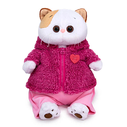 Мягкая игрушка Кошечка Ли-Ли в теплом костюме с сердечком , 27см (LK27-094)