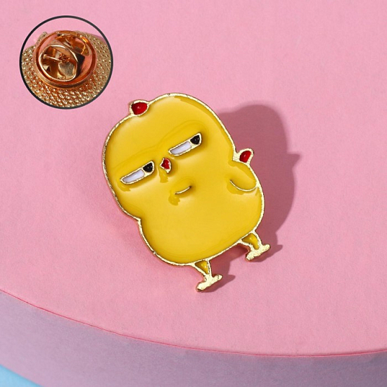 Значок "Цыпа", цвет жёлтый в золоте 7