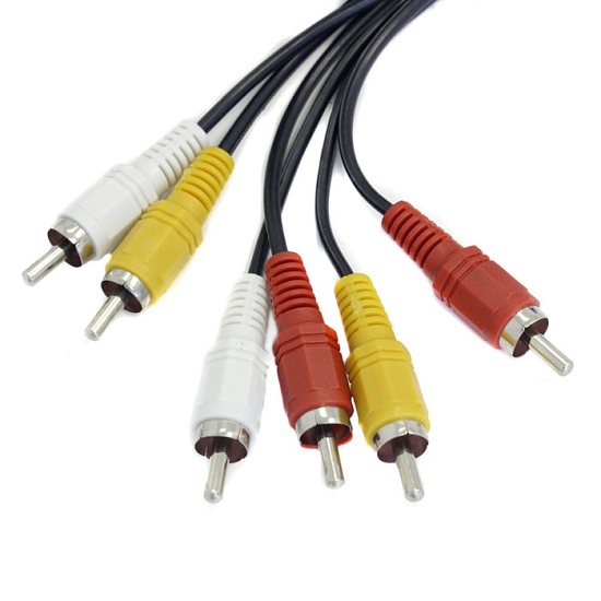 Кабель 3RCA <--> 3RCA  2м TELECOM