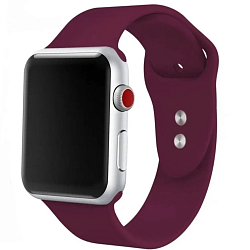 Силиконовый ремешок ISA Silicone для Apple Watch 38/40/41mm Винный