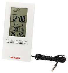 Метеостанция комнатно-уличная REXANT S3331SC с проводным датчиком