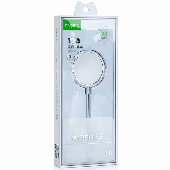Беспроводное ЗУ MAIMI W1 magnetic 15W (белый)