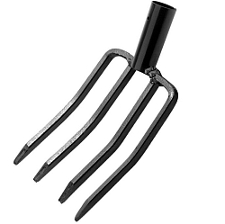 Вилы 4-х рогие, огородные, 185х270 мм, без черенка, Россия// Сибртех 63833