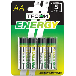 Элемент питания ТРОФИ LR06 ENERGY BL-4 (40/720/17280)