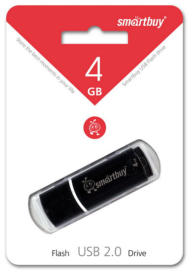 USB  4Gb SMARTBUY Crown Black