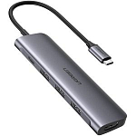 USB Type-C Хаб Ugreen USB-C 5-in-1 (50209) (3xUSB3.0-A/  HDMI/  Type-C)