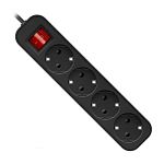 Сетевой удлинитель  5.0м DEFENDER G450 4 розетки, с/з, 10А, черный