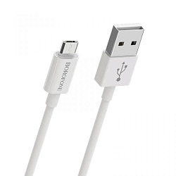 Кабель USB <--> microUSB  1.0м BOROFONE BX22 Bloom белый