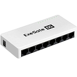 Коммутатор ExeGate EDES-1008C (8-портовый UTP 10/100Mbps, с функцией энергосбережения (Green Ethernet Technology), настольный/настенный)