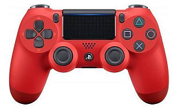 Геймпад БП для SONY PS4 Dual Shock Crystal Red (не оригинал)