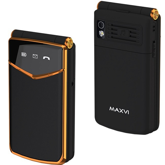 Телефон MAXVI E11 black-gold