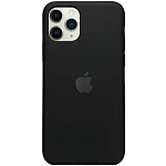 Задняя накладка SILICONE CASE для iPhone 11 Pro (018) чёрный с лого