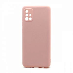 Силиконовый чехол SILICONE CASE New ERA для Samsung Galaxy A51 светло розовый