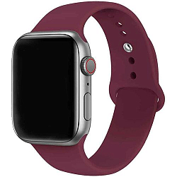 Силиконовый ремешoк NONAME для Apple Watch 42/44mm вишневый