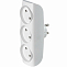 Тройник 3 гн. SMARTBUY SBE-10-A04w-3, белый, 10А