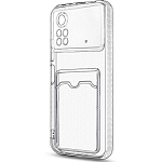 Силиконовый чехол ISA для Xiaomi Poco X4 Pro Clear Card