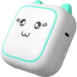 Детский мини-принтер для фотографий Kid Joy M5, голубой, 200DPI, Bluetooth 5.1, поддержка приложения, русская инструкция