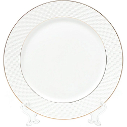 Тарелка обеденная Daniks Кембридж, керамика, 24 см, круглая (304394)