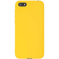 Силиконовый чехол Silicone Case NEW ERA для Honor 7A/7S/Y5 2018 желтый