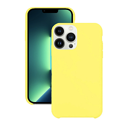 Силиконовый чехол SILICONE CASE для iPhone 13 Pro желтый (04)