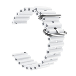 Силиконовый ремешок WB35 Ocean Band Универсальный 20мм (white)