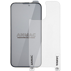 Противоударное стекло 3D ANMAC для iPhone 14 Pro Max (6.7) матовый с сеточкой Арт.1137423