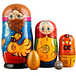 Матрёшка «Курочка Ряба», сюжетная, 5 кукольная, 13,5 - 15 см., микс 3440266