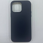 Задняя накладка LEATHER CASE для iPhone 14 Pro Max фиолетовый (с MagSafe)