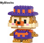Фигурка-конструктор MyBlocks "Бурундук Чип" 7236A (мятая упаковка)