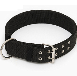 Ошейник четырехслойный, 80 х 4,9 см, ОШ 65-75 см, полиэстер, чёрный